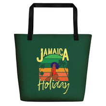 Load image into Gallery viewer, Jamaica Holiday Beach Bag with pocket
