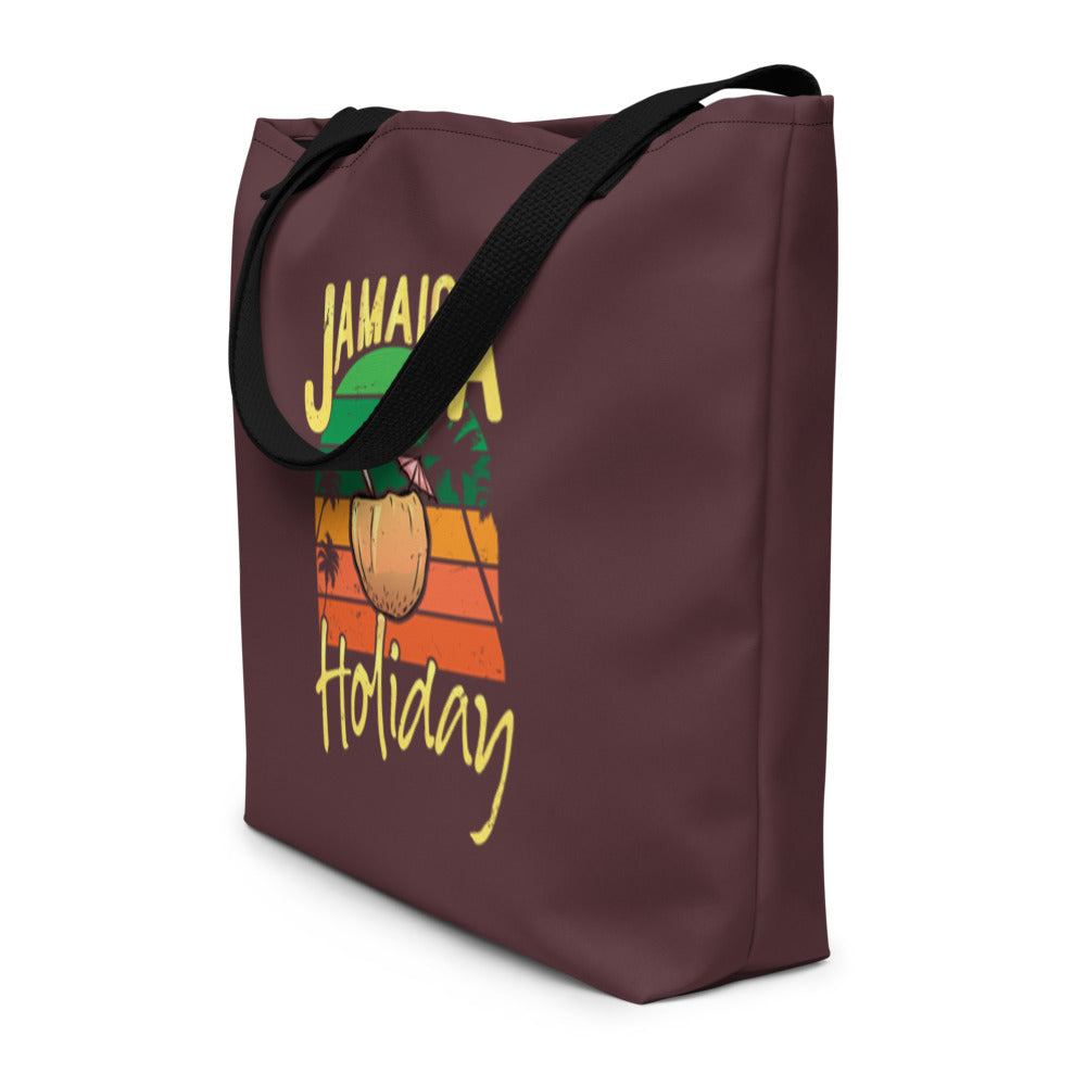 Jamaica Holiday Beach Bag with pocket