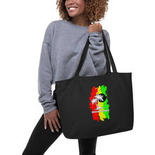 Load image into Gallery viewer, Large Reggae Vibes organic tote bag
