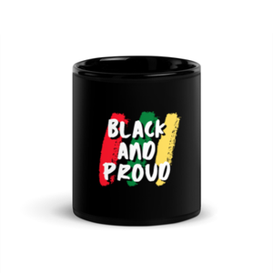 Black and Proud Glossy Mug
